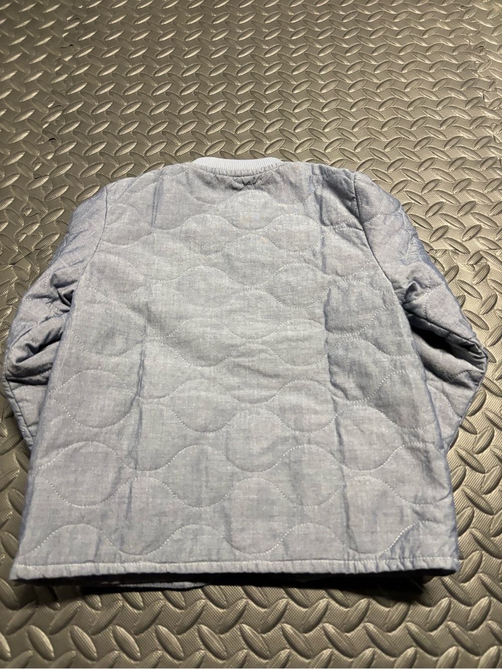 Cat & Jack Quilted Jacket Gray XS 4/5 Lightweight Kids Coat - Picture 7 of 8